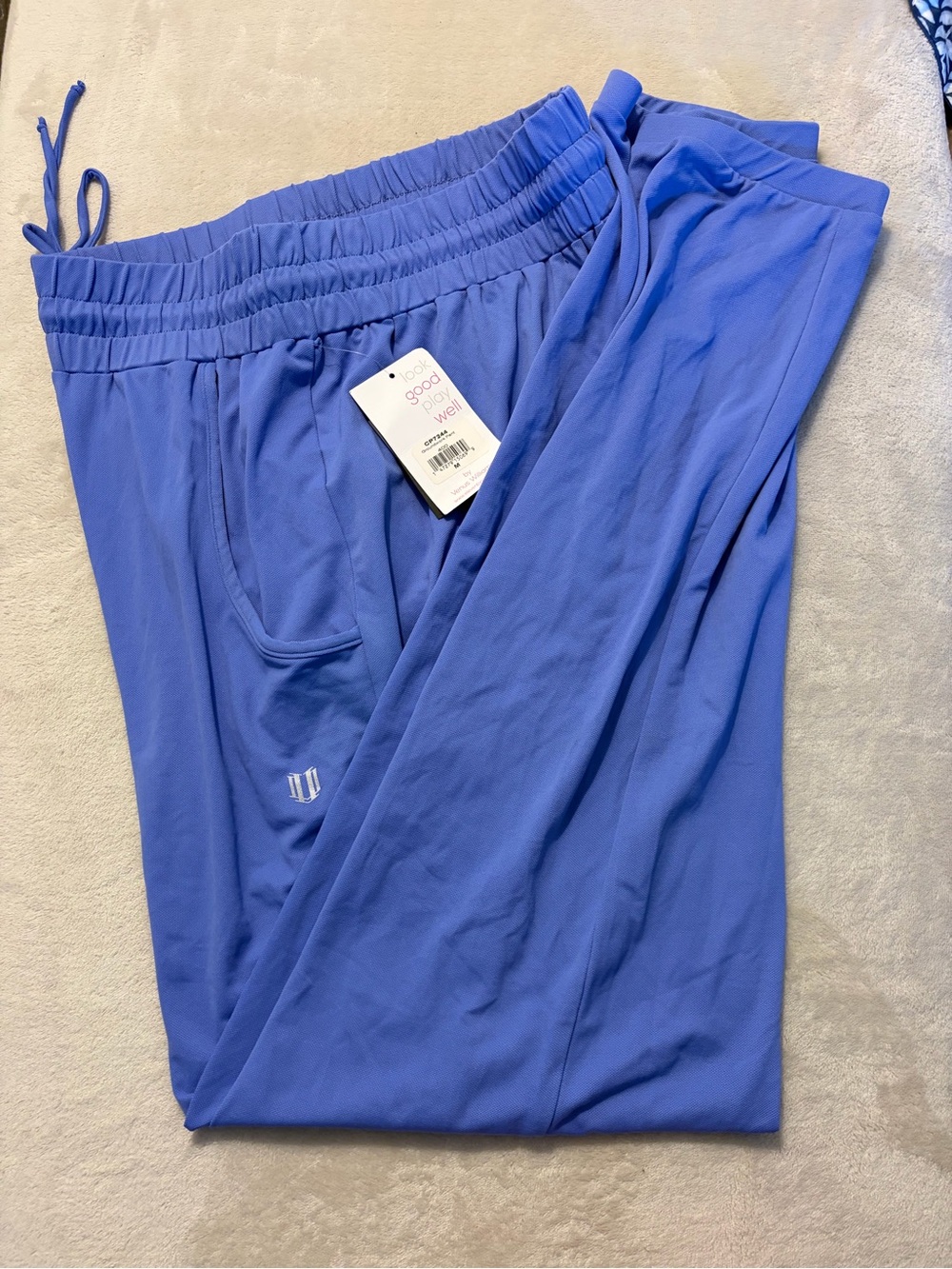 EleVen by Venus Williams Periwinkle Relaxed Track Pants